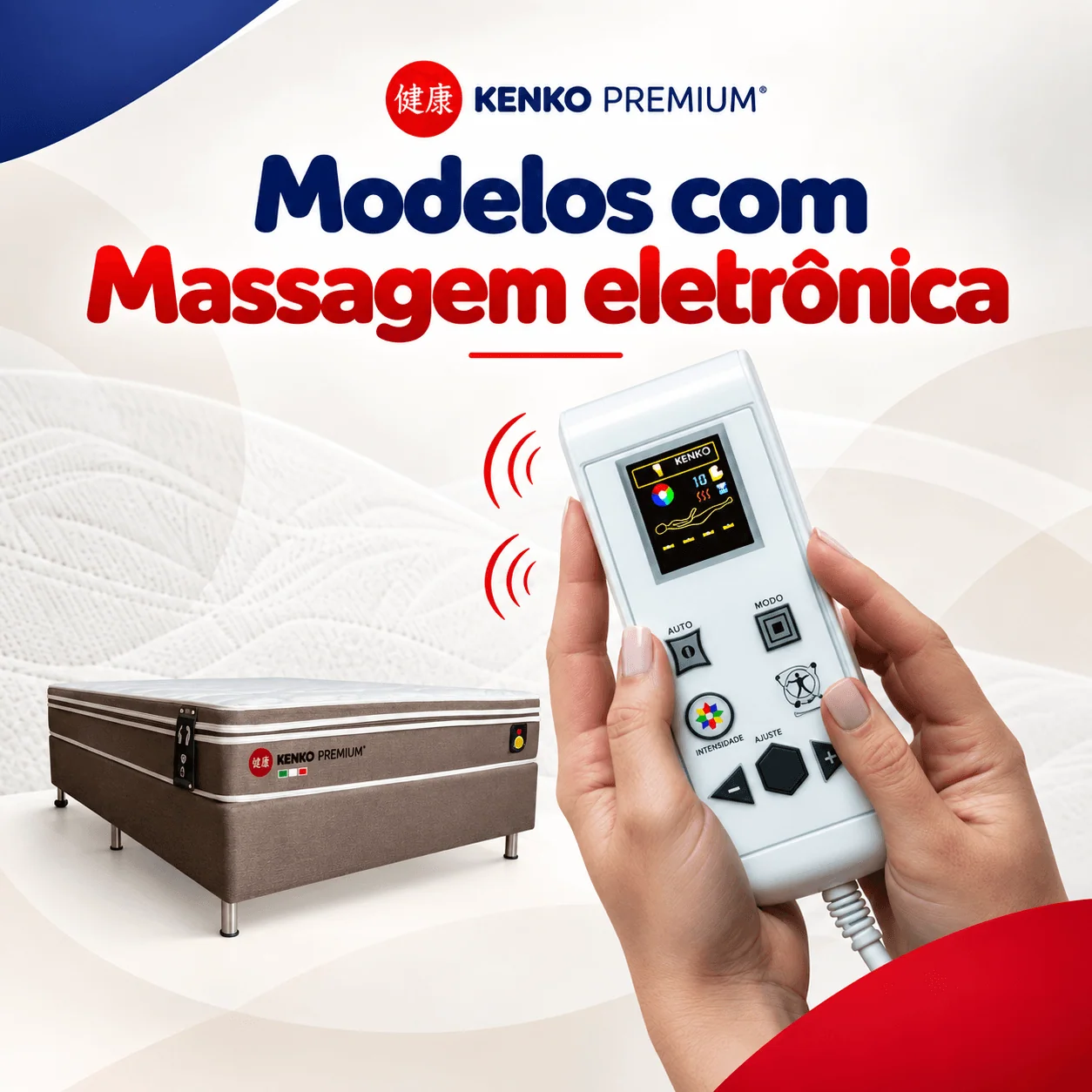 Modelos com massagem eletrônica