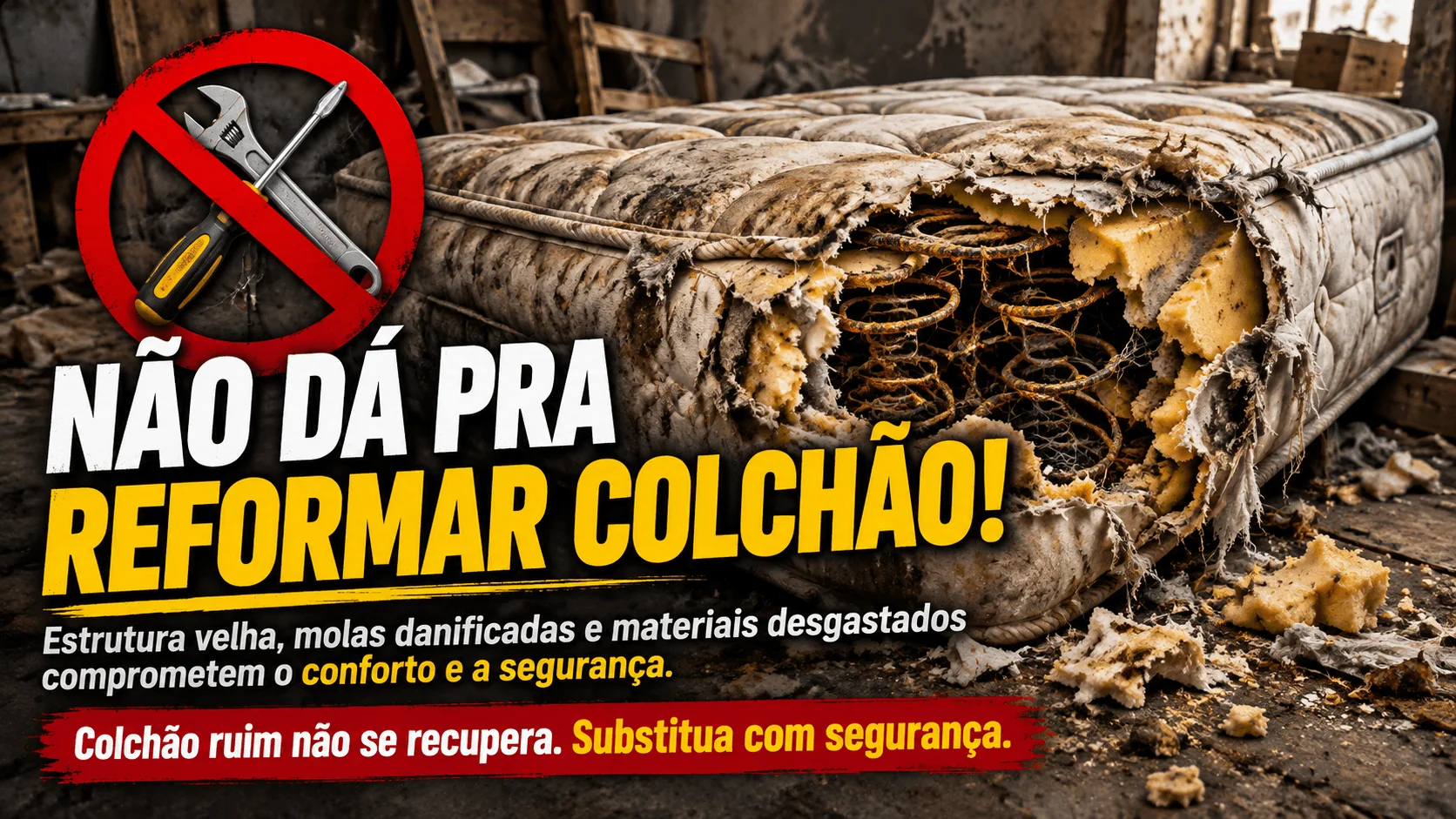 Porque você não deve reformar seu Colchão Antigo
