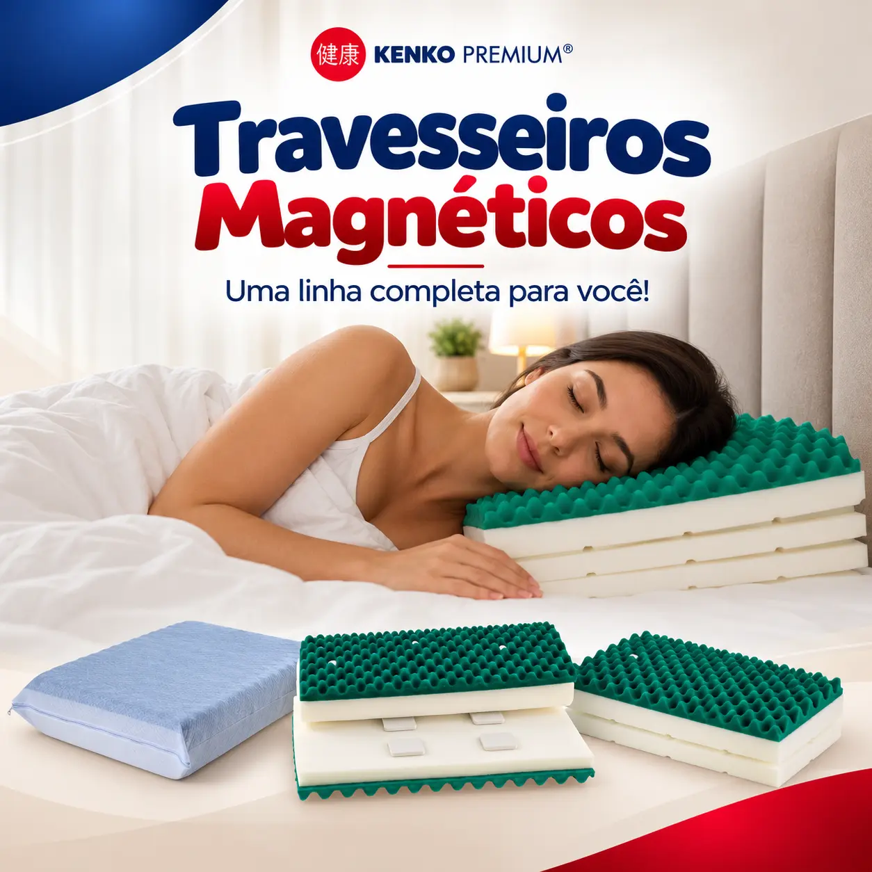Travesseiros Magnéticos Kenko